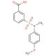 3-[(4-Methoxy-phenyl)-methyl-sulfamoyl]-benzoic acid - chemical structure image