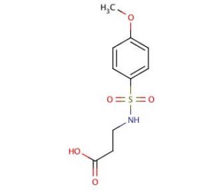 3-{[(4-methoxyphenyl)sulfonyl]amino}propanoic acid - chemical structure image