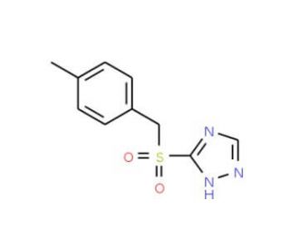 3-[(4-Methylbenzyl)sulfonyl]-1H-1,2,4-triazole (CAS 338393-13-8) - chemical structure image