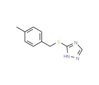 3-[(4-Methylbenzyl)thio]-1H-1,2,4-triazole (CAS 302804-66-6) - chemical structure image
