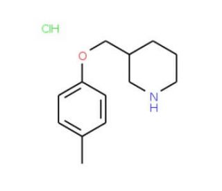 3-[(4-Methylphenoxy)methyl]piperidinehydrochloride - chemical structure image