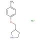 3-[(4-Methylphenoxy)methyl]pyrrolidinehydrochloride - chemical structure image