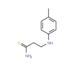 3-[(4-methylphenyl)amino]propanethioamide - chemical structure image