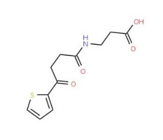 3-[(4-oxo-4-thien-2-ylbutanoyl)amino]propanoic acid - chemical structure image
