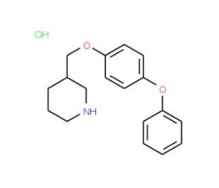 3-[(4-Phenoxyphenoxy)methyl]piperidine hydrochloride - chemical structure image