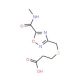 3-[({5-[(Methylamino)carbonyl]-1,2,4-oxadiazol-3-yl}methyl)thio]propanoic acid - chemical structure image