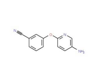 3-[(5-aminopyridin-2-yl)oxy]benzonitrile - chemical structure image