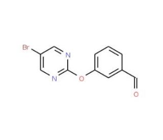 3-[(5-Bromo-2-pyrimidinyl)oxy]benzenecarbaldehyde - chemical structure image