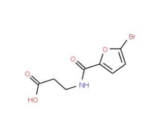 3-[(5-Bromo-furan-2-carbonyl)-amino]-propionic acid - chemical structure image