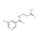3-[(5-Bromo-pyridine-3-carbonyl)-amino]-propionic acid (CAS 332874-04-1) - chemical structure image
