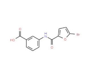 3-[(5-bromofuran-2-)amido]benzoic acid - chemical structure image