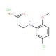 3-[(5-chloro-2-methoxyphenyl)amino]propanoic acid hydrochloride - chemical structure image