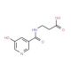 3-[(5-Hydroxy-pyridine-3-carbonyl)-amino]-propionic acid - chemical structure image