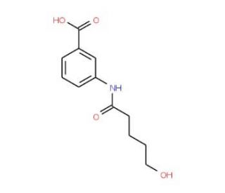 3-[(5-Hydroxypentanoyl)amino]benzoic acid - chemical structure image