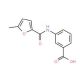 3-[(5-Methyl-furan-2-carbonyl)-amino]-benzoic acid - chemical structure image