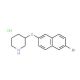 3-[(6-Bromo-2-naphthyl)oxy]piperidine hydrochloride - chemical structure image