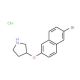 3-[(6-Bromo-2-naphthyl)oxy]pyrrolidine hydrochloride - chemical structure image
