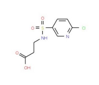 3-{[(6-chloropyridin-3-yl)sulfonyl]amino}propanoic acid - chemical structure image