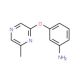 3-[(6-Methylpyrazin-2-yl)oxy]aniline (CAS 915707-61-8) - chemical structure image