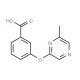 3-[(6-Methylpyrazin-2-yl)oxy]benzoic acid (CAS 906352-96-3) - chemical structure image