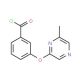 3-[(6-Methylpyrazin-2-yl)oxy]benzoyl chloride (CAS 921938-93-4) - chemical structure image