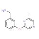3-[(6-Methylpyrazin-2-yl)oxy]benzylamine (CAS 941716-89-8) - chemical structure image