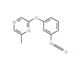 3-[(6-Methylpyrazin-2-yl)oxy]phenyl isocyanate (CAS 921938-94-5) - chemical structure image