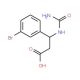 3-[(aminocarbonyl)amino]-3-(3-bromophenyl)propanoic acid - chemical structure image