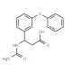 3-[(aminocarbonyl)amino]-3-(3-phenoxyphenyl)propanoic acid - chemical structure image