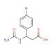 3-[(aminocarbonyl)amino]-3-(4-bromophenyl)propanoic acid - chemical structure image