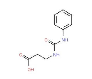 3-[(anilinocarbonyl)amino]propanoic acid (CAS 10250-66-5) - chemical structure image