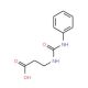 3-[(anilinocarbonyl)amino]propanoic acid (CAS 10250-66-5) - chemical structure image