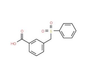3-[(benzenesulfonyl)methyl]benzoic acid - chemical structure image