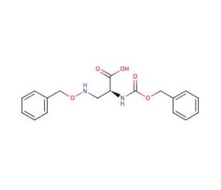 3-[(Benzyloxy)amino]-N-[(benzyloxy)carbonyl]-L-alanine (CAS 337368-14-6) - chemical structure image