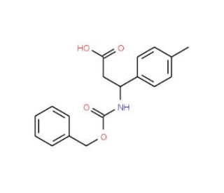 3-{[(Benzyloxy)carbonyl]amino}-3-(4-methylphenyl)propanoic acid - chemical structure image
