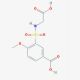 3-{[(carboxymethyl)amino]sulfonyl}-4-methoxybenzoic acid - chemical structure image