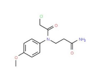 3-[(chloroacetyl)(4-methoxyphenyl)amino]propanamide - chemical structure image