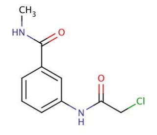 3-[(chloroacetyl)amino]-N-methylbenzamide - chemical structure image