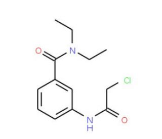 3-[(chloroacetyl)amino]-N,N-diethylbenzamide - chemical structure image