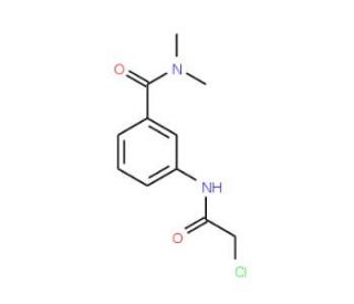 3-[(chloroacetyl)amino]-N,N-dimethylbenzamide - chemical structure image