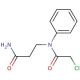 3-[(chloroacetyl)(phenyl)amino]propanamide - chemical structure image