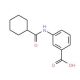 3-[(cyclohexylcarbonyl)amino]benzoic acid - chemical structure image