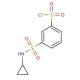 3-[(cyclopropylamino)sulfonyl]benzenesulfonyl chloride - chemical structure image