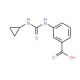 3-[(cyclopropylcarbamoyl)amino]benzoic acid - chemical structure image