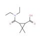 3-[(Diethylamino)carbonyl]-2,2-dimethylcyclopropanecarboxylic acid - chemical structure image