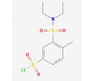 3-[(diethylamino)sulfonyl]-4-methylbenzenesulfonyl chloride - chemical structure image