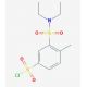 3-[(diethylamino)sulfonyl]-4-methylbenzenesulfonyl chloride - chemical structure image