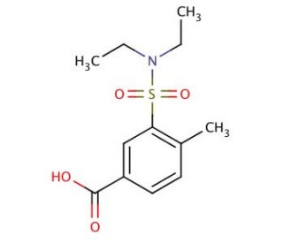 3-[(diethylamino)sulfonyl]-4-methylbenzoic acid - chemical structure image
