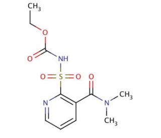[[3-[(Dimethylamino)carbonyl]-2-pyridinyl]sulfonyl]-carbamic acid ethyl ester (CAS 144098-17-9) - chemical structure image