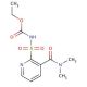 [[3-[(Dimethylamino)carbonyl]-2-pyridinyl]sulfonyl]-carbamic acid ethyl ester (CAS 144098-17-9) - chemical structure image